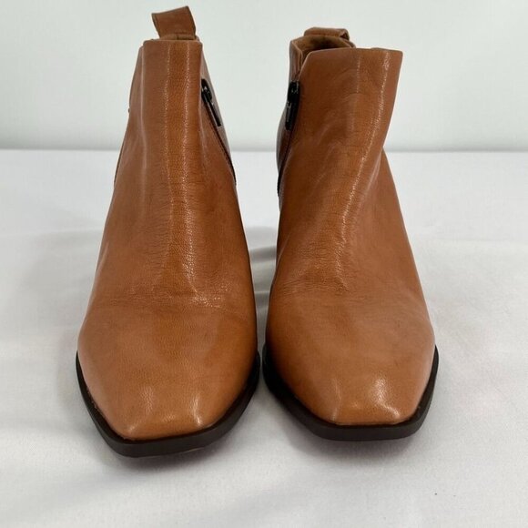 Vionic Lyssa Women's Heeled Boot Size 8.5 Toffee Side Zip - Picture 2 of 16